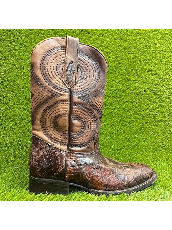 Nelore Mens Size 8 Brown Classic Outdoor Leather Pull On Cowboy Western Boots main image 7